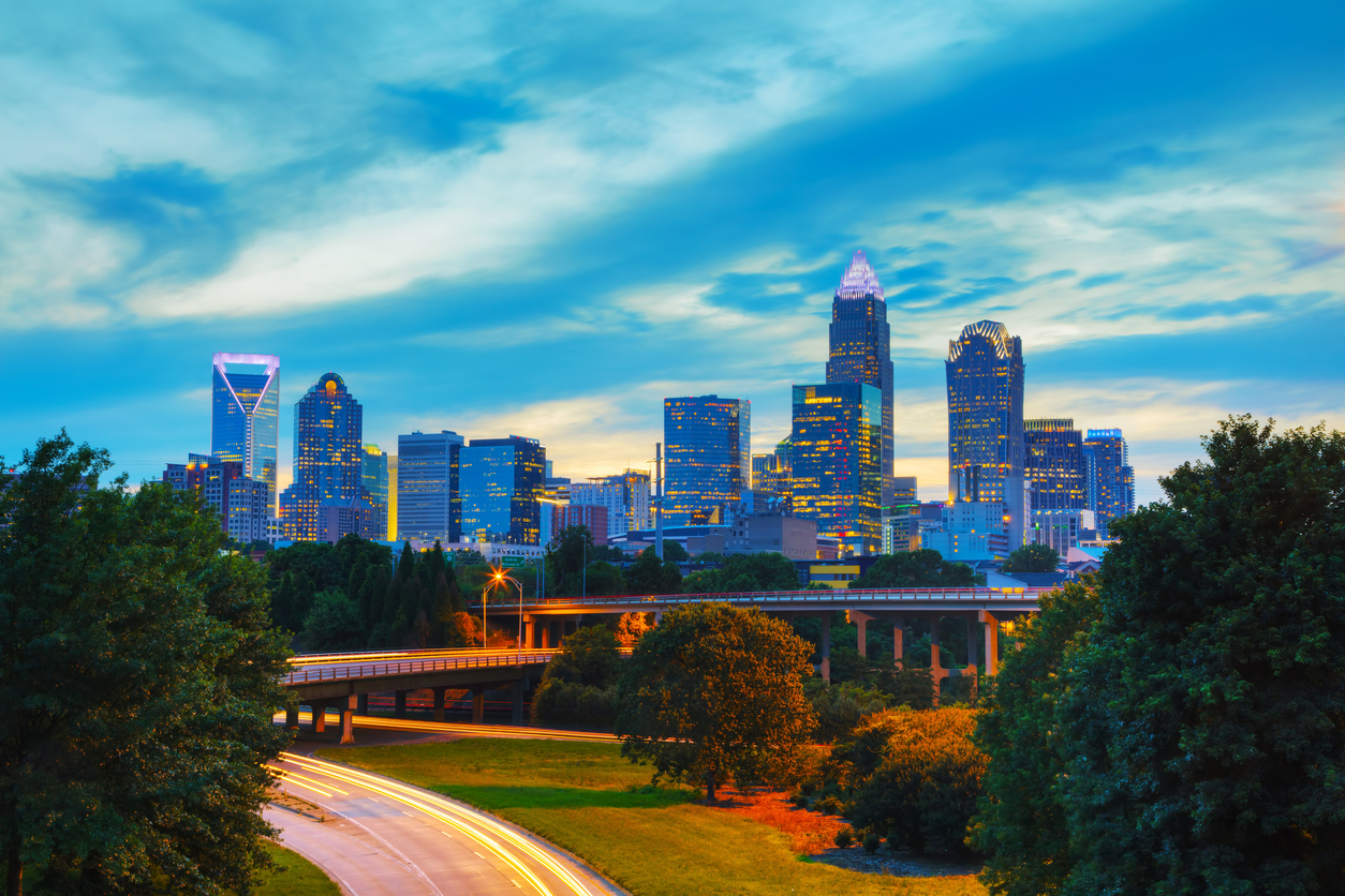 Panoramic Image of Charlotte, NC